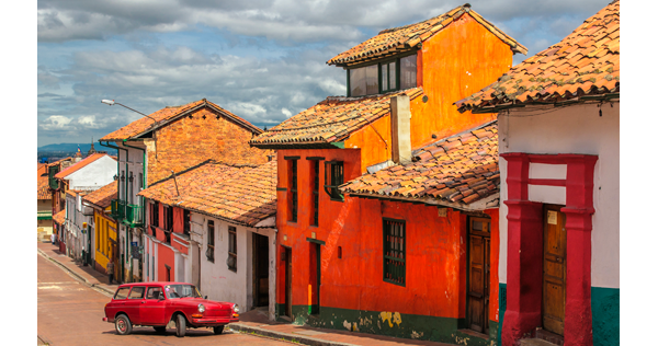 Quartier historique de La Candelaria à Bogota - Colombie