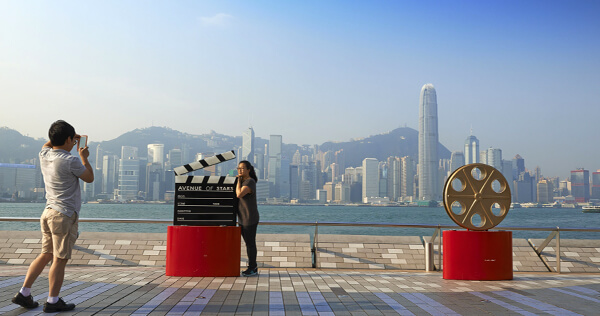 Vu sur la baie de Hong Kong